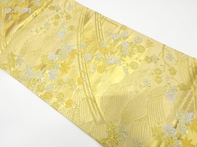 Japanese Kimono / Antique / Fukuro Obi Silk